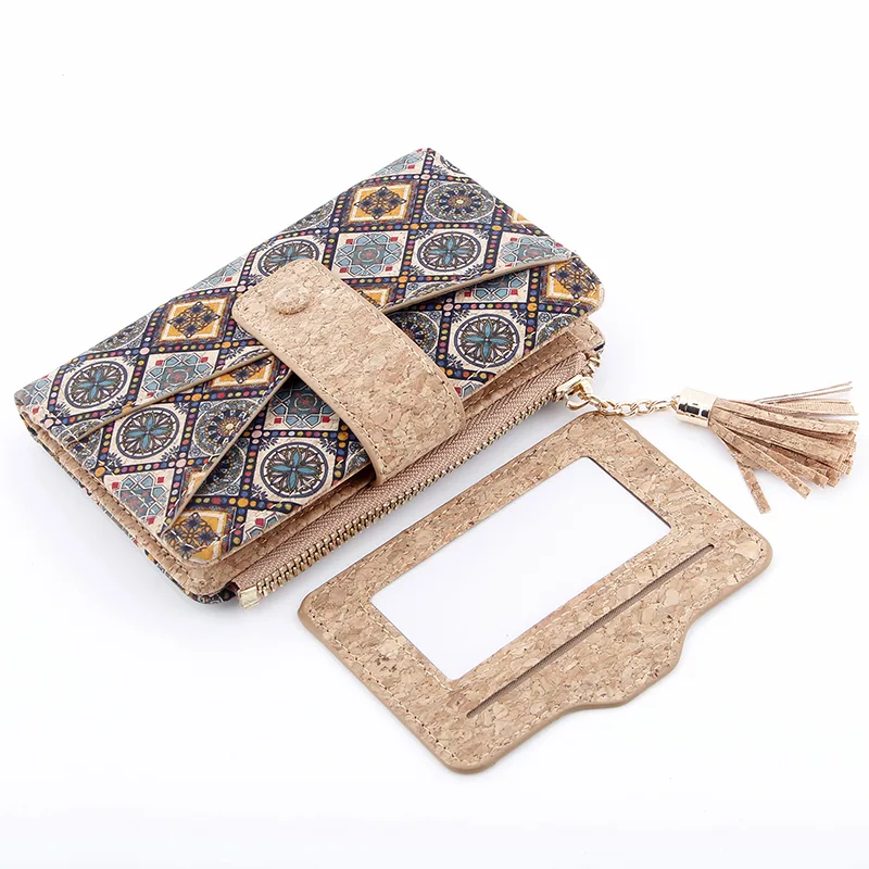 Fashion Slim Portable Cork Wallet